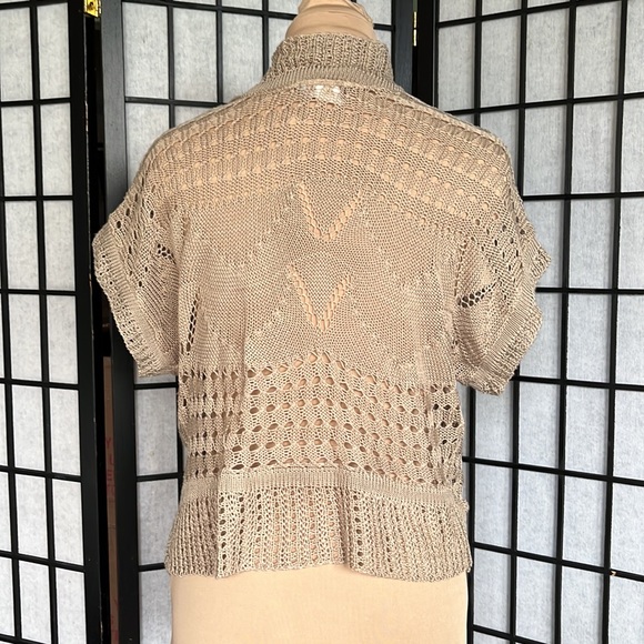 Questions by Say What Taupe Open Front Sweater PM - Picture 4 of 9